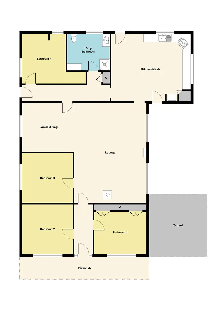 Floorplan of Homely house listing, 108 Moore Street, Ararat VIC 3377