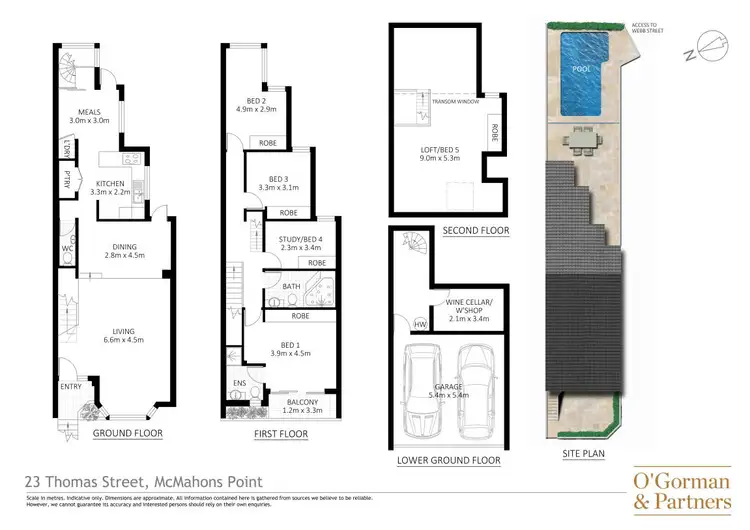 Floorplan of Homely townhouse listing, 25 Thomas Street, Mcmahons Point NSW 2060