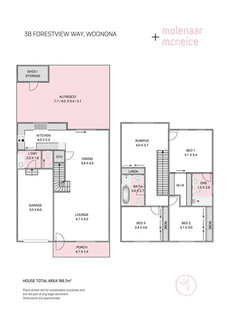 Floorplan of Homely house listing, 3B Forestview Way, Woonona NSW 2517