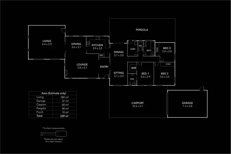 Floorplan of Homely house listing, 8 Driver Court, West Lakes SA 5021