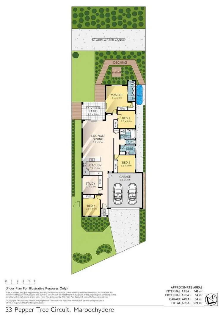 Floorplan of Homely house listing, 33 Pepper Tree Circle, Maroochydore QLD 4558