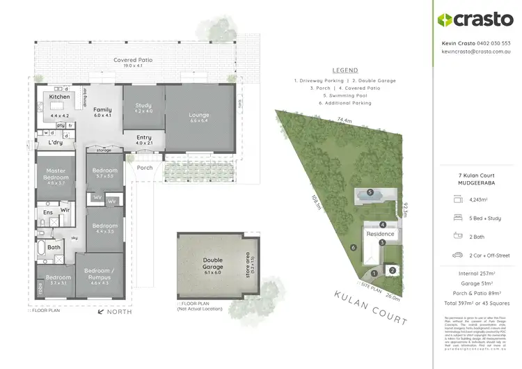 Floorplan of Homely house listing, 7 Kulan Court, Mudgeeraba QLD 4213
