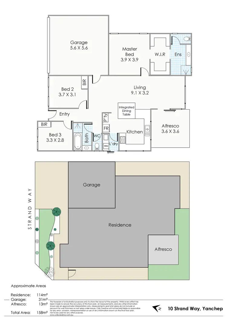 Floorplan of Homely house listing, 10 Strand Way, Yanchep WA 6035
