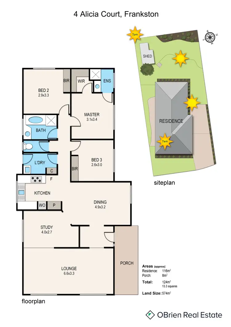 Floorplan of Homely house listing, 4 Alicia Court, Frankston VIC 3199