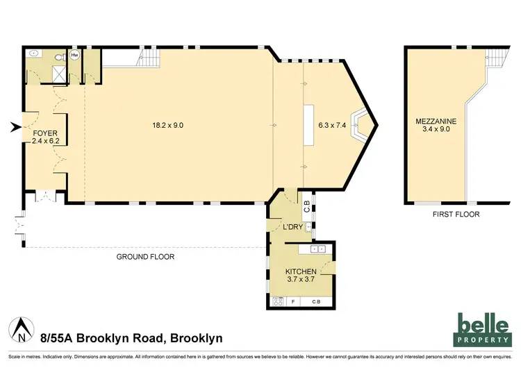 Floorplan of Homely apartment listing, 8/55A Brooklyn Road, Brooklyn NSW 2083