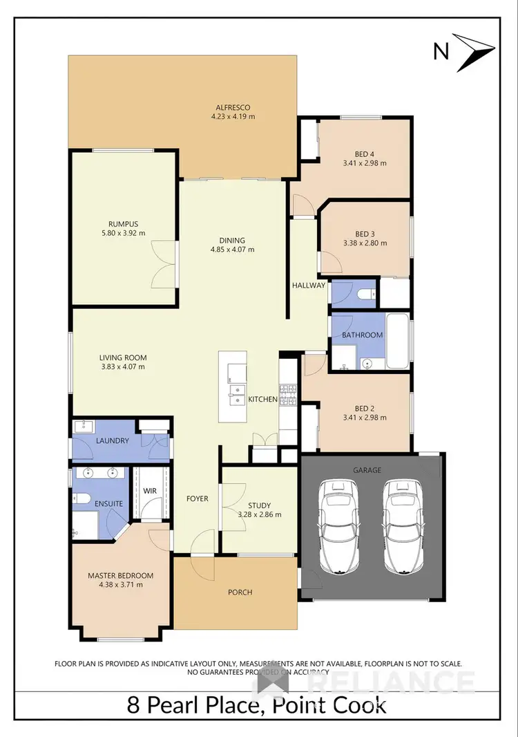 Floorplan of Homely house listing, 8 Pearl Place, Point Cook VIC 3030