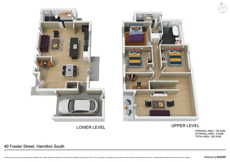 Floorplan of Homely townhouse listing, 42 Fowler Street, Hamilton South NSW 2303
