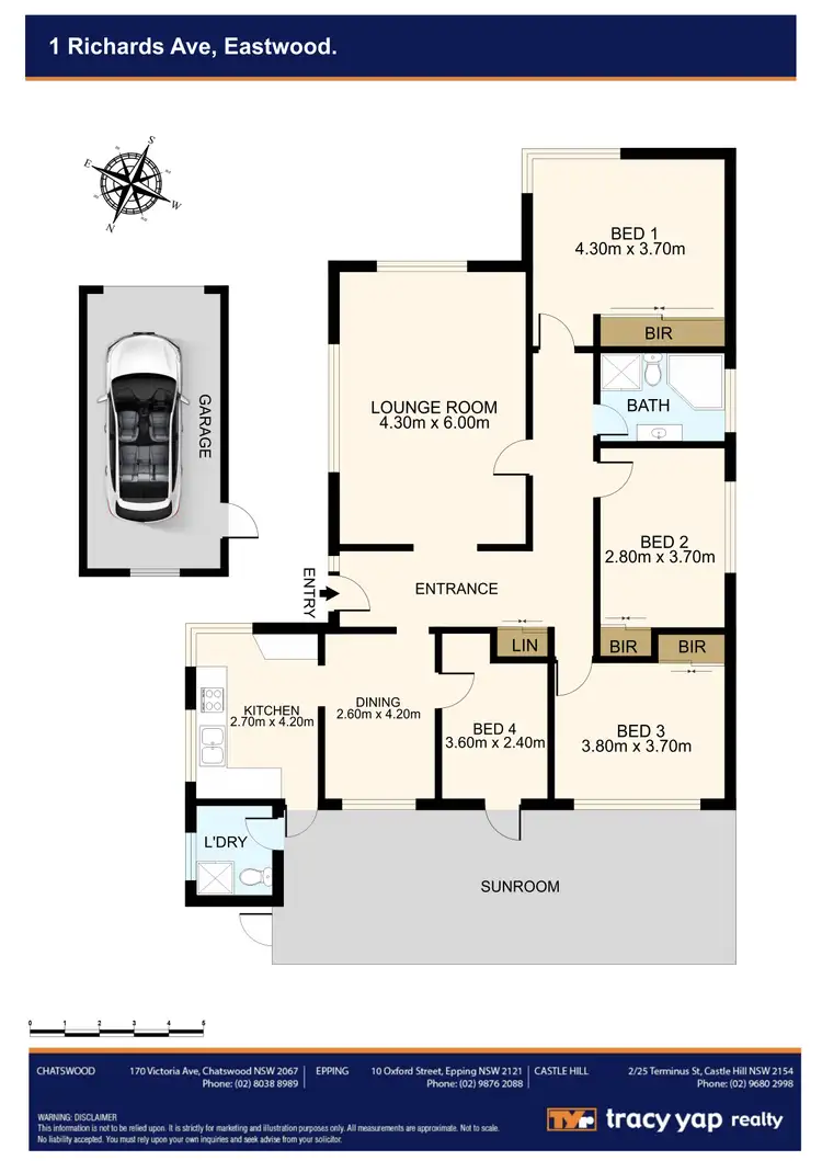 Floorplan of Homely house listing, 1 Richards Avenue, Eastwood NSW 2122