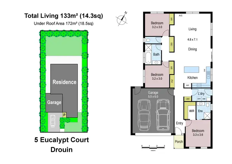 Floorplan of Homely house listing, 5 Eucalypt Court, Drouin VIC 3818