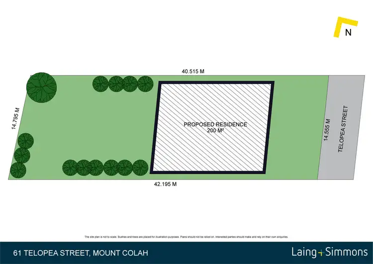 Floorplan of Homely land listing, 61 Telopea Street, Mount Colah NSW 2079