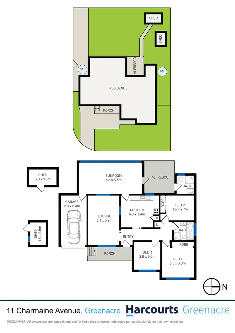 Floorplan of Homely house listing, 11 Charmaine Avenue, Greenacre NSW 2190