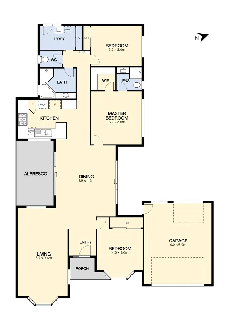Floorplan of Homely house listing, 3 Balaka Court, Delahey VIC 3037