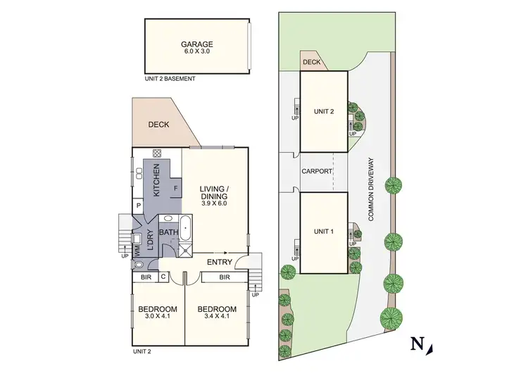 Floorplan of Homely unit listing, 2/12 Ware Crescent, Ringwood East VIC 3135