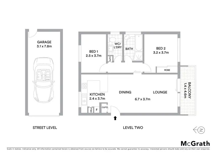 Floorplan of Homely apartment listing, 6/11-13 Warburton Street, Gymea NSW 2227