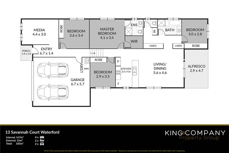 Floorplan of Homely house listing, 13 Savannah Court, Waterford QLD 4133