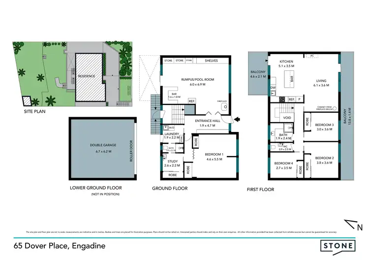 Floorplan of Homely house listing, 65 Dover Place, Engadine NSW 2233