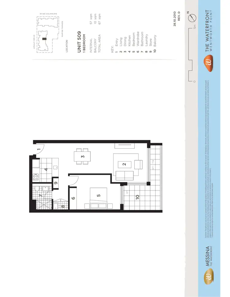 Floorplan of Homely apartment listing, 509/48 Amalfi Drive, Wentworth Point NSW 2127