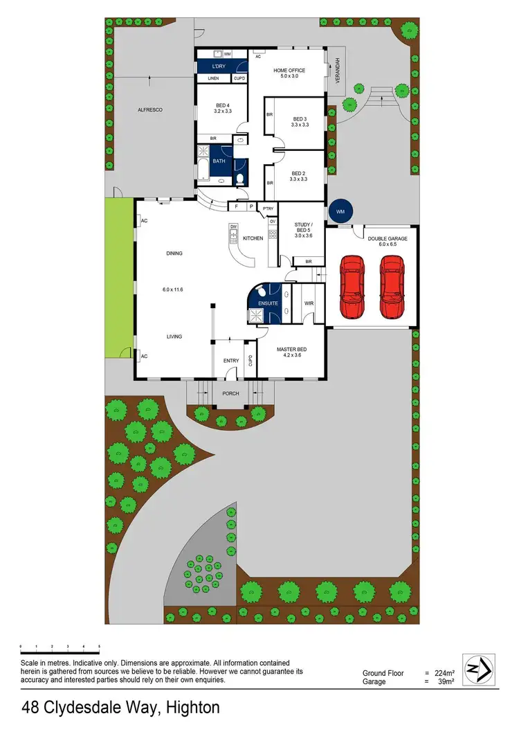 Floorplan of Homely house listing, 48 Clydesdale Way, Highton VIC 3216