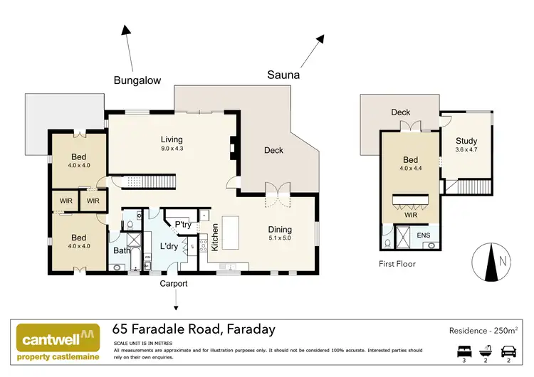 Floorplan of Homely house listing, 65 Faradale Drive, Faraday VIC 3451