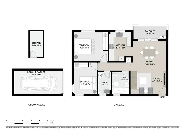 Floorplan of Homely apartment listing, 6/4 Alma Street, Hurstville NSW 2220