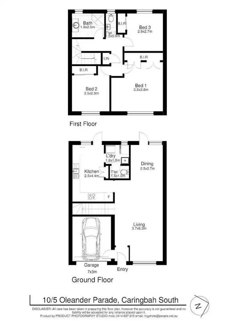 Floorplan of Homely townhouse listing, 10/5 Oleander Parade, Caringbah NSW 2229