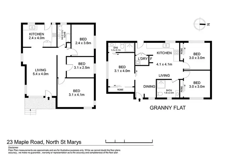 Floorplan of Homely house listing, 23 & 23A Maple Road, North St Marys NSW 2760