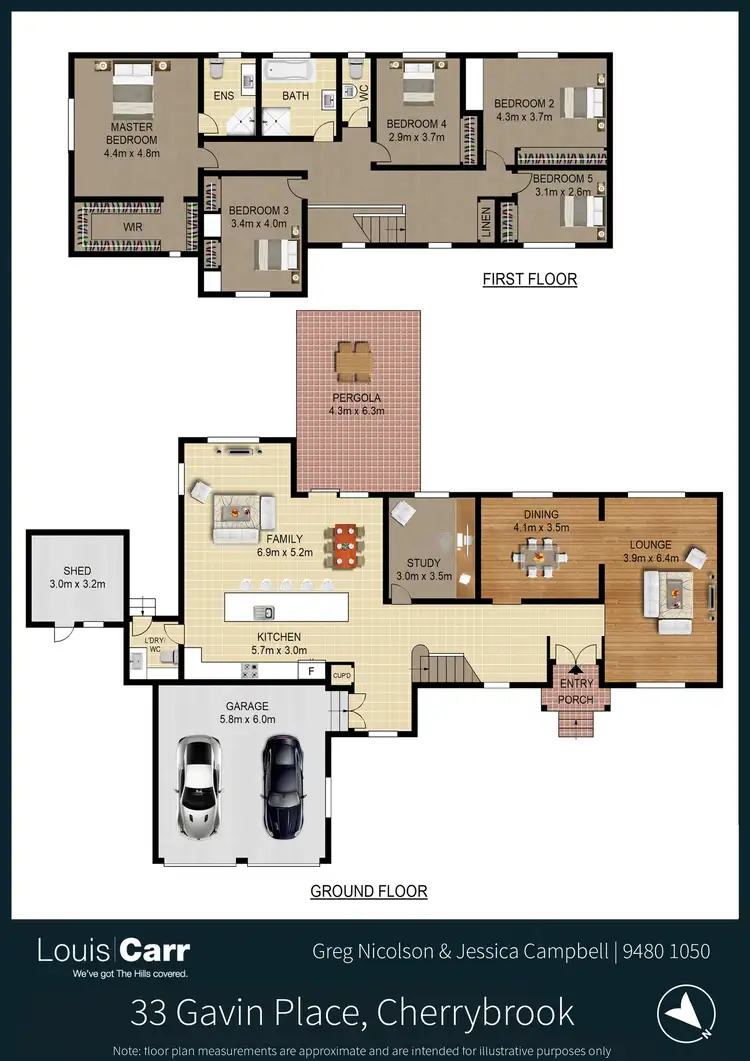Floorplan of Homely house listing, 33 Gavin Place, Cherrybrook NSW 2126