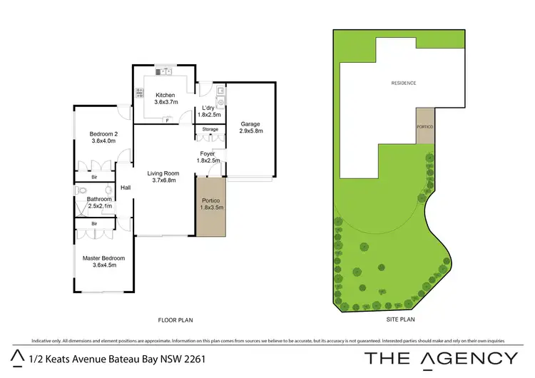 Floorplan of Homely villa listing, 1/2 Keats Avenue, Bateau Bay NSW 2261