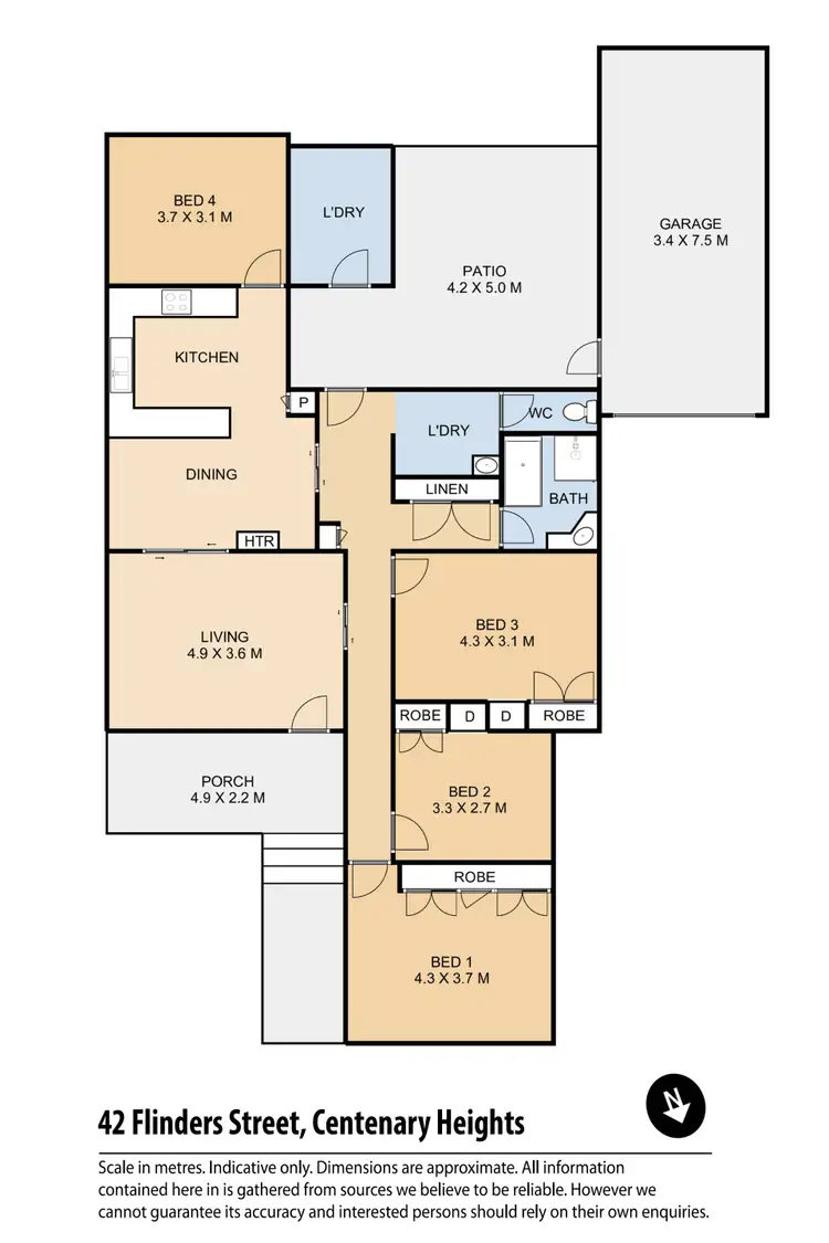 Floorplan of Homely house listing, 42 Flinders Street, Centenary Heights QLD 4350