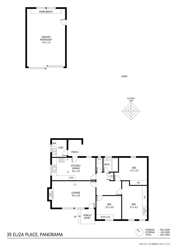 Floorplan of Homely house listing, 35 Eliza Place, Panorama SA 5041