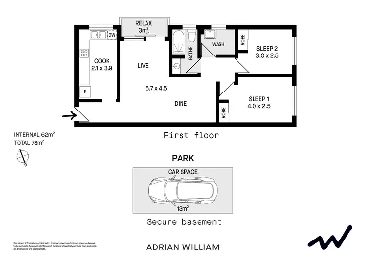 Floorplan of Homely apartment listing, 5/14-16 Keith Street, Dulwich Hill NSW 2203