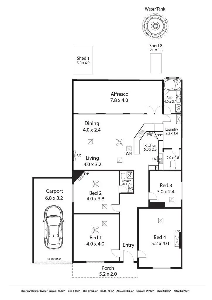 Floorplan of Homely house listing, 10 Glengarry Avenue, Glandore SA 5037