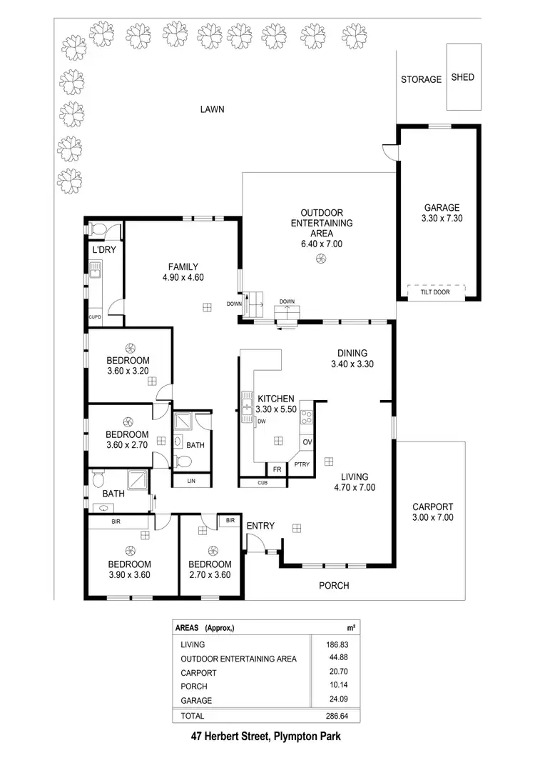 Floorplan of Homely house listing, 47 Herbert Street, Plympton Park SA 5038