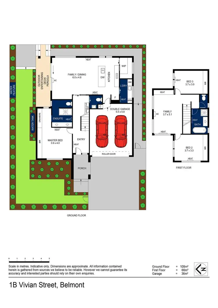 Floorplan of Homely townhouse listing, 1B Vivian Street, Belmont VIC 3216