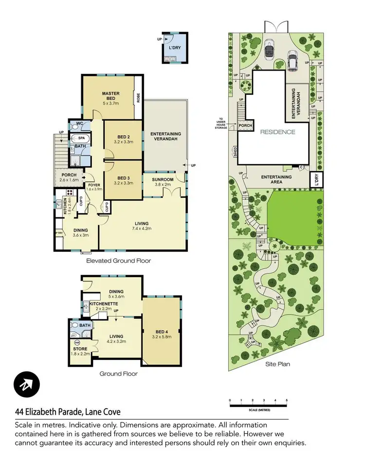 Floorplan of Homely house listing, 44 Elizabeth Parade, Lane Cove NSW 2066