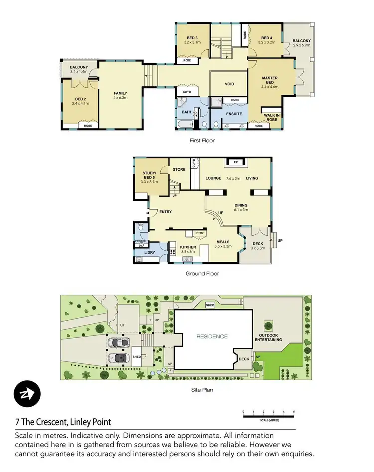 Floorplan of Homely house listing, 7 The Crescent, Linley Point NSW 2066