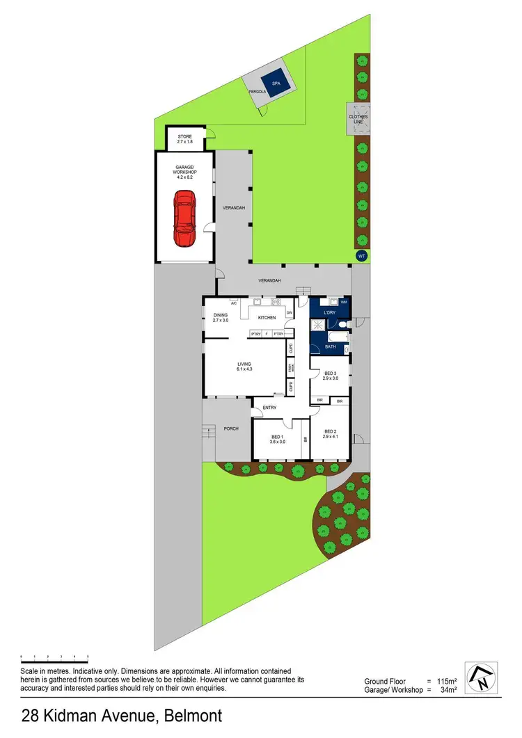 Floorplan of Homely house listing, 28 Kidman Avenue, Belmont VIC 3216