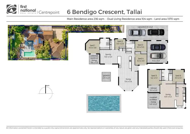Floorplan of Homely house listing, 6 Bendigo Crescent, Tallai QLD 4213