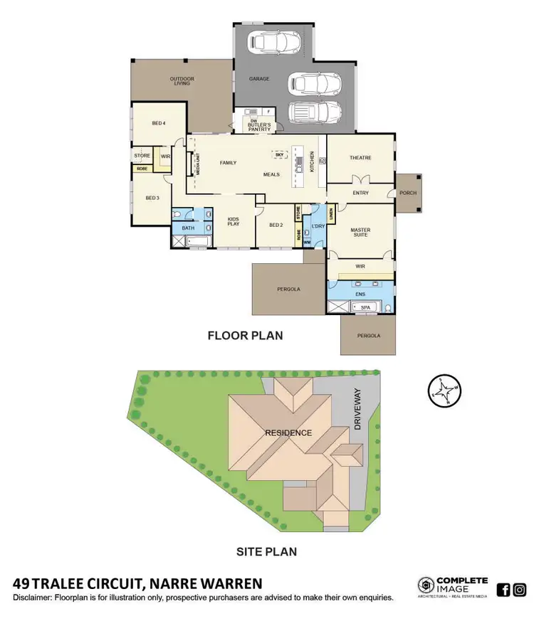 Floorplan of Homely house listing, 49 Tralee Circuit, Narre Warren VIC 3805