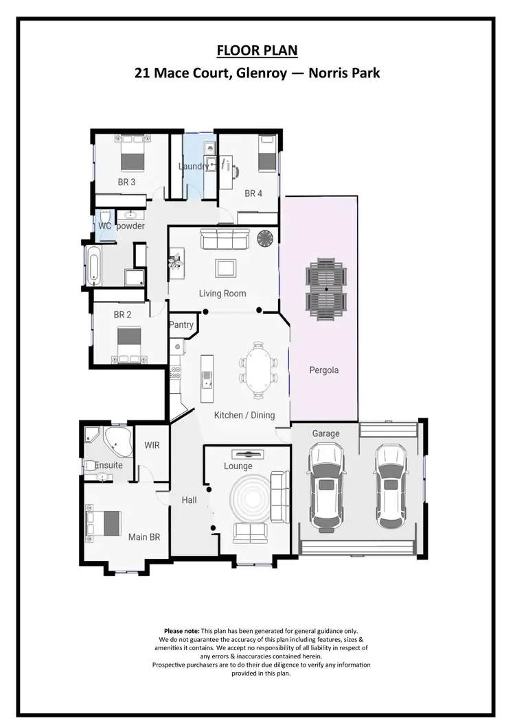 Floorplan of Homely house listing, 21 Mace Court, Glenroy NSW 2640