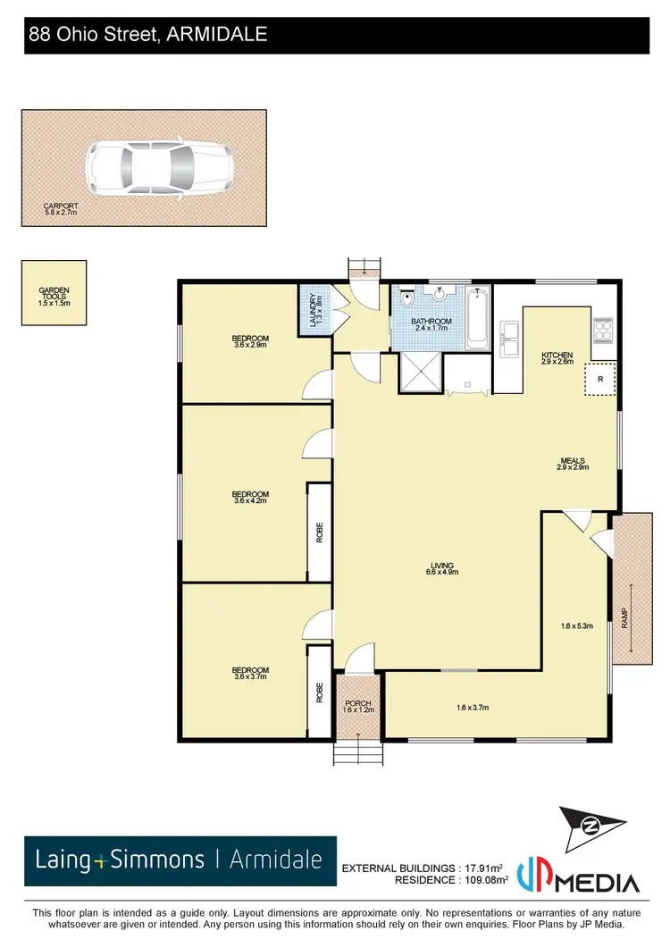 Floorplan of Homely house listing, 88 Ohio Street, Armidale NSW 2350