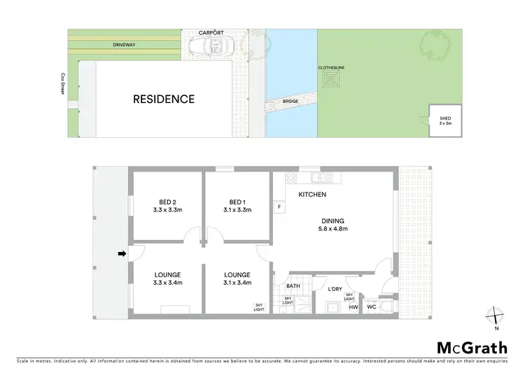 Floorplan of Homely semi-detached listing, 56 Cox Street, Mudgee NSW 2850