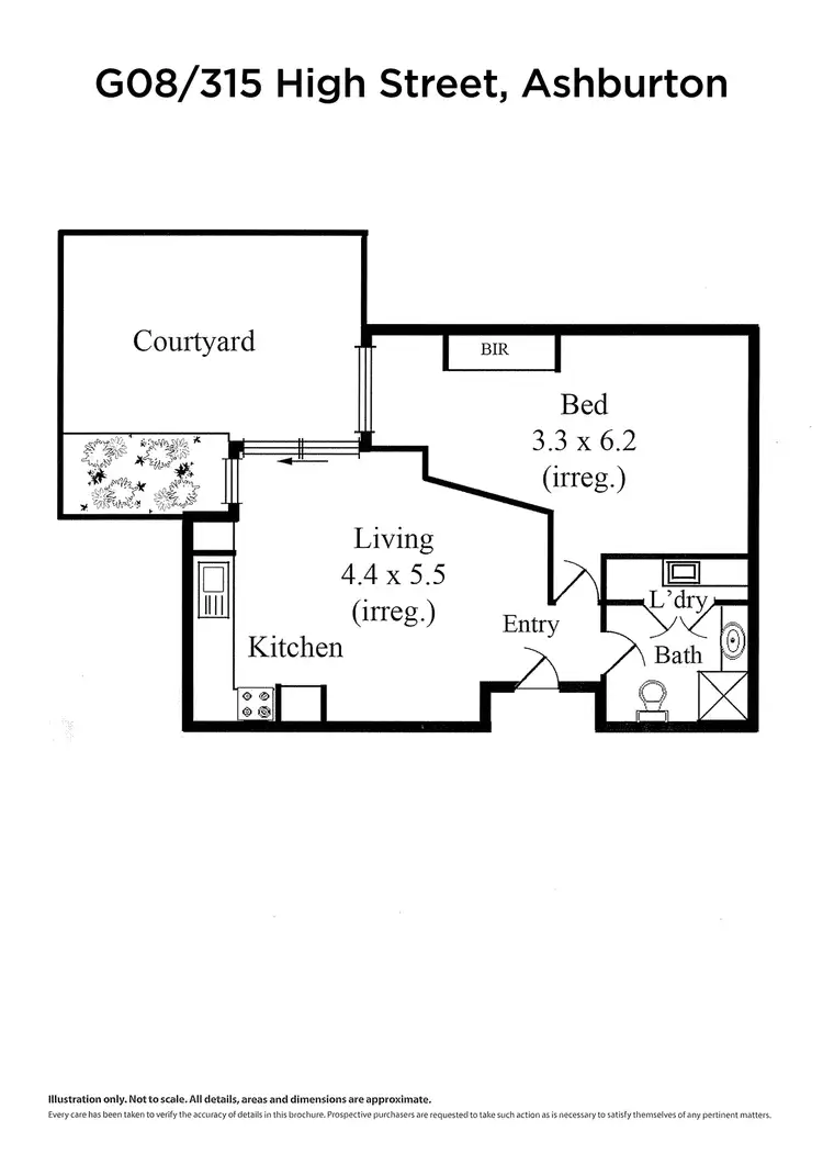 Floorplan of Homely apartment listing, G08/315 High Street, Ashburton VIC 3147