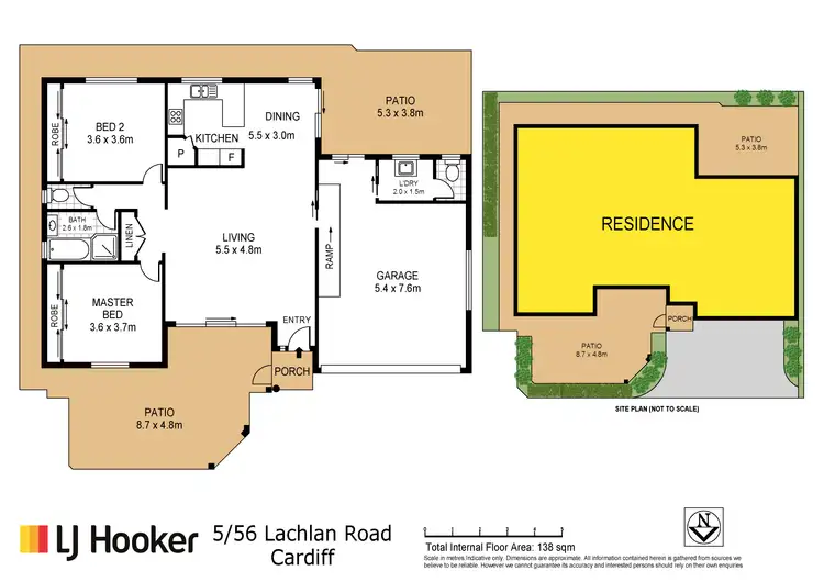 Floorplan of Homely townhouse listing, 5/56 Lachlan Road, Cardiff NSW 2285