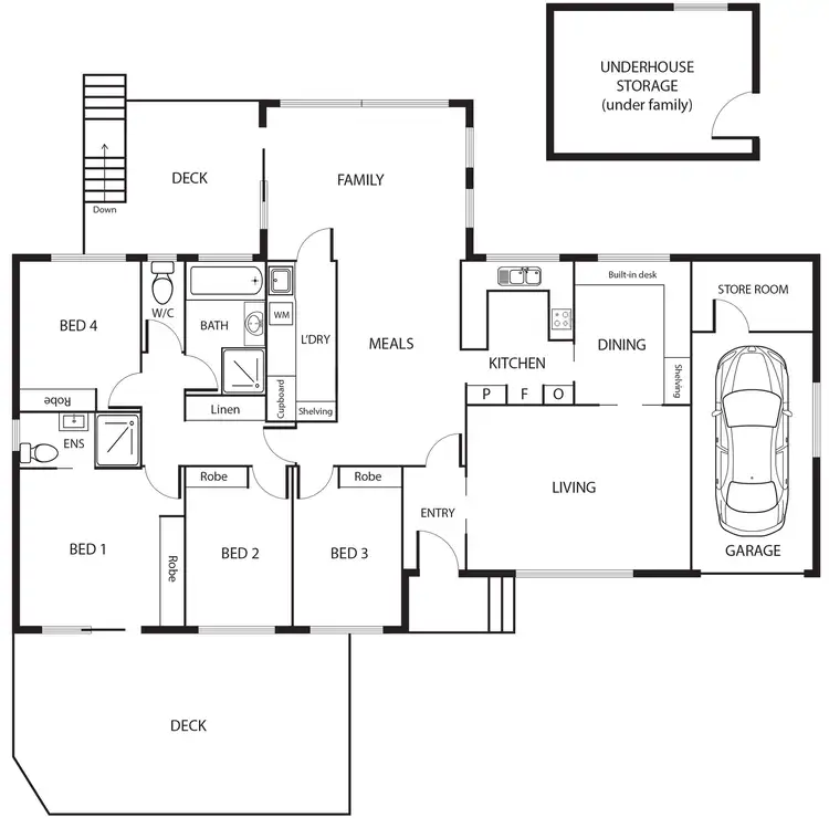 Floorplan of Homely house listing, 6 Kirby Place, Oxley ACT 2903