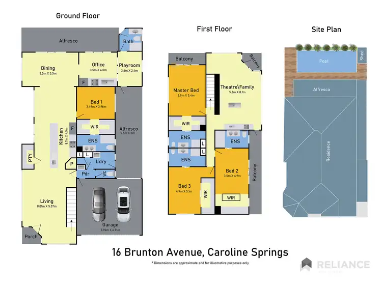 Floorplan of Homely house listing, 16 Brunton Avenue, Caroline Springs VIC 3023