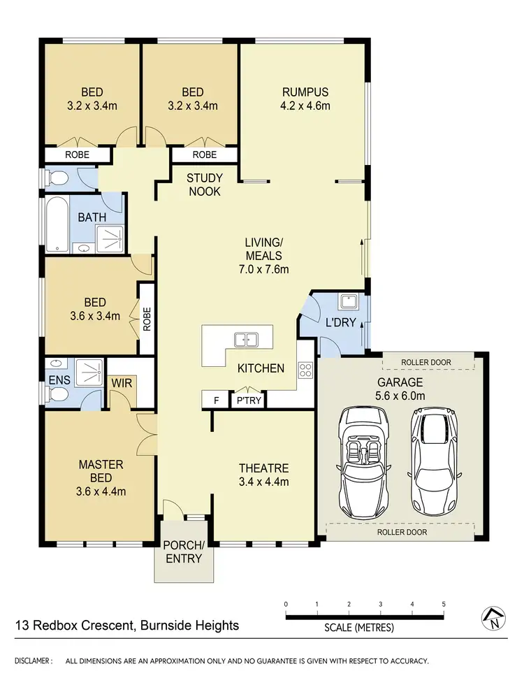 Floorplan of Homely house listing, 13 Redbox Crescent, Burnside Heights VIC 3023
