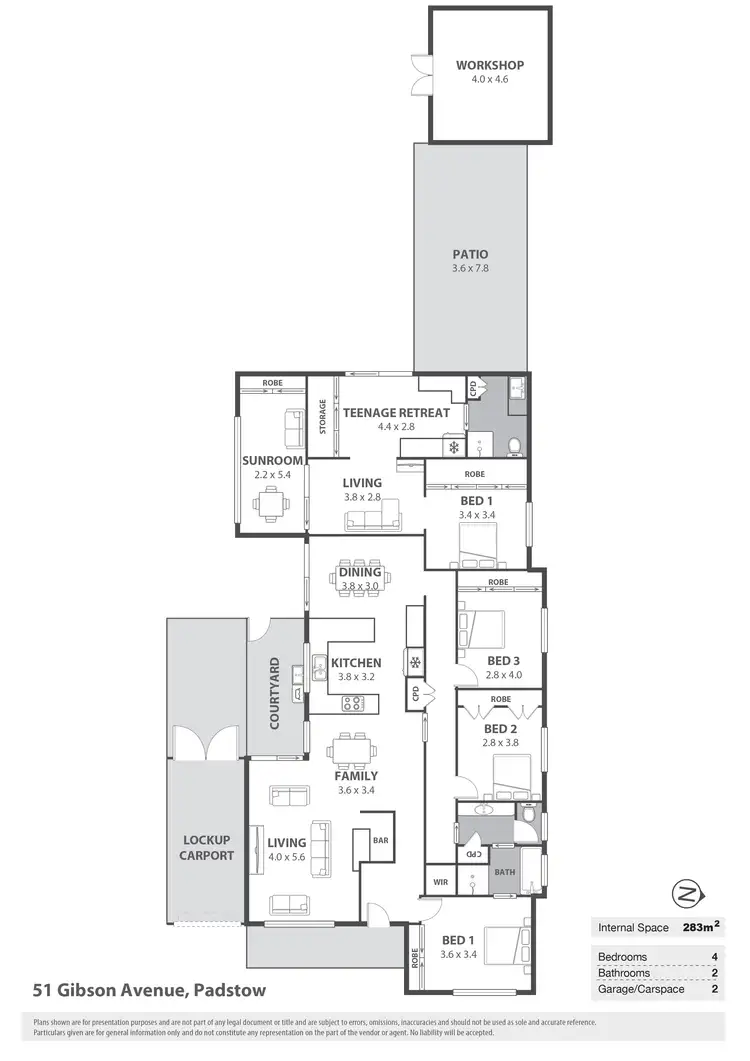 Floorplan of Homely house listing, 51 Gibson Avenue, Padstow NSW 2211
