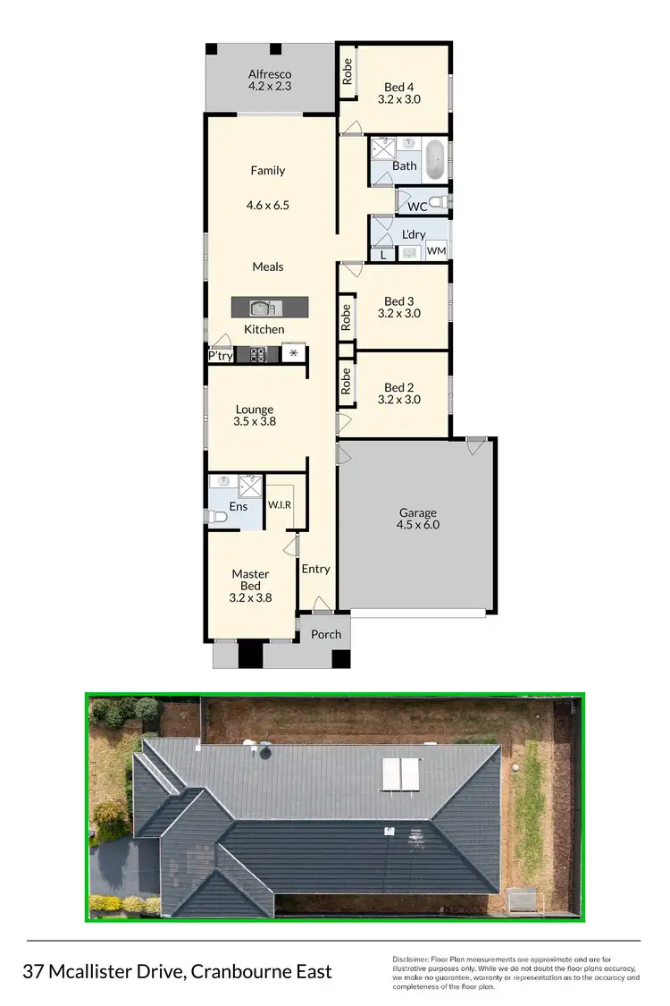 Floorplan of Homely house listing, 37 McAllister Drive, Cranbourne East VIC 3977