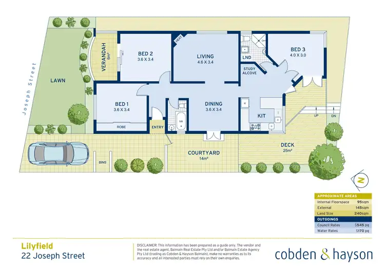 Floorplan of Homely house listing, 22 Joseph Street, Lilyfield NSW 2040